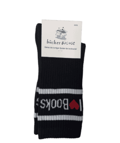 Socken I love books schwarz 35-40